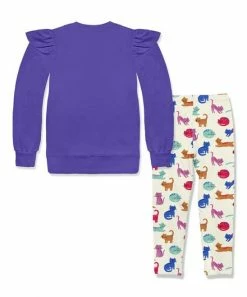 Budget π₯ Millie Loves Lily Blue Iris Ruffle-Trim French Terry Sweatshirt & Cream Kitties Leggings - Infant, Toddler & π§ Girls For Kids π 5 Budget π₯ Millie Loves Lily Blue Iris Ruffle-Trim French Terry Sweatshirt & Cream Kitties Leggings - Infant, Toddler & π§ Girls For Kids π -Little Millie-shop zu107233104 alt 2 tm1659032480