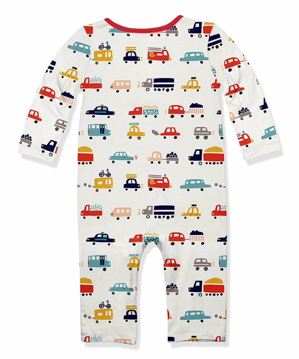 Flash Sale β€οΈ Little Millie White & Red Cars Button-Front Playsuit - Infant & Toddler For Baby & Maternity π 3 Flash Sale β€οΈ Little Millie White & Red Cars Button-Front Playsuit - Infant & Toddler For Baby & Maternity π - Image 3