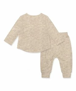 Deals 😉 Little Millie Oatmeal Heather Long-Sleeve Top & Joggers - Infant & Toddler For Kids 💯 -Little Millie-shop zu107500543 alt 2 tm1660237926