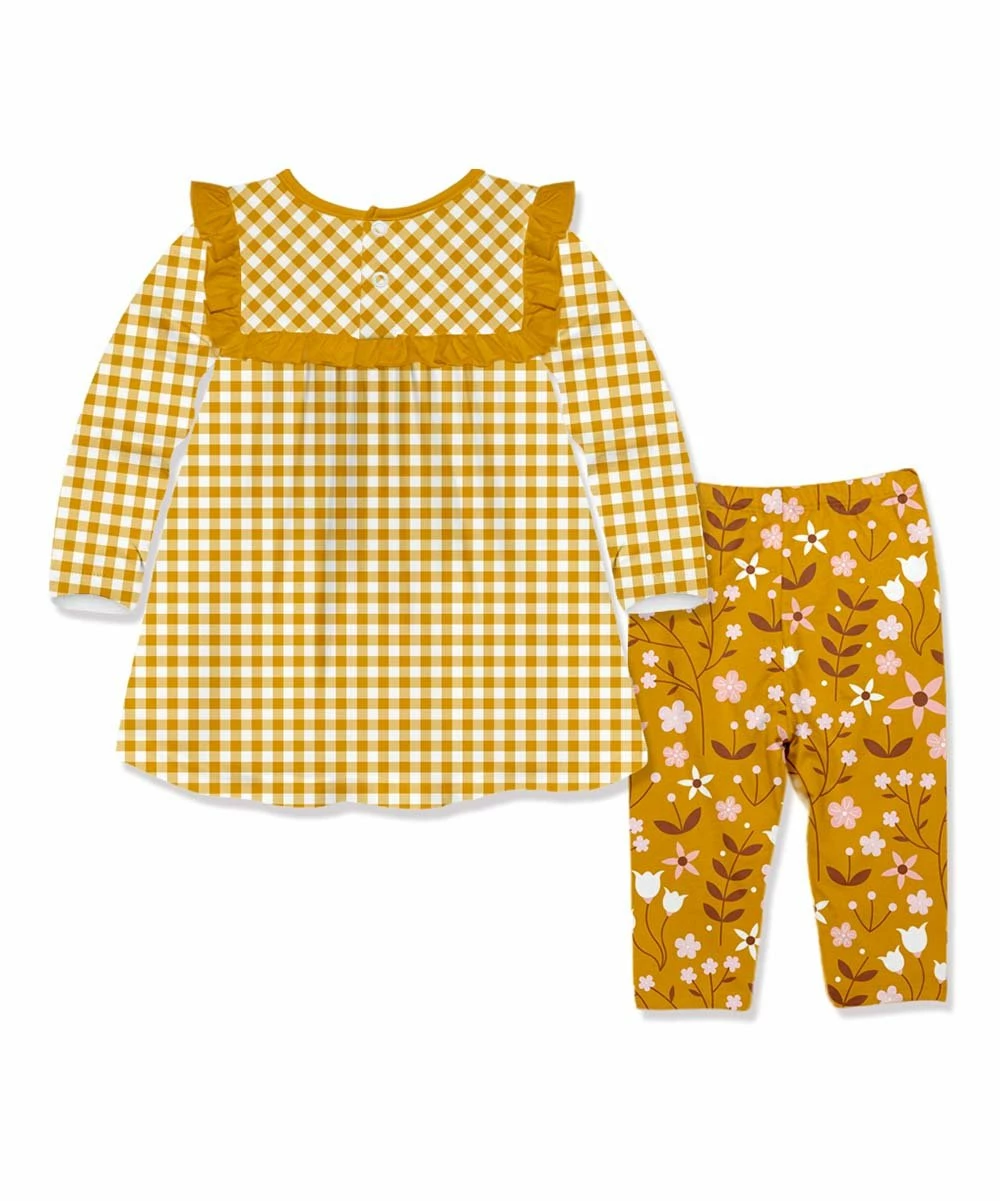 Coupon π Little Millie Yellow Gingham Babydoll π Dress & Buttercup Floral Leggings - Infant & Toddler For Kids π€© 3 Coupon π Little Millie Yellow Gingham Babydoll π Dress & Buttercup Floral Leggings - Infant & Toddler For Kids π€© - Image 3