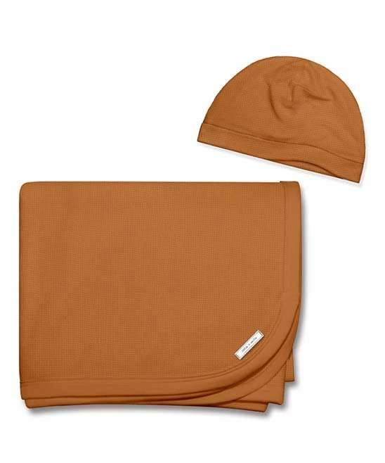 Best Sale π₯ Little Millie Rust Brown Waffle-Knit Blanket & Beanie - Newborn For Baby & Maternity β 1 Best Sale π₯ Little Millie Rust Brown Waffle-Knit Blanket & Beanie - Newborn For Baby & Maternity β