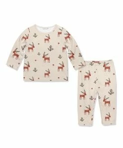 Best deal 🔔 Little Millie Tan Woodland Reindeer Long-Sleeve Top & Pants - Infant & Toddler For Kids 😉
