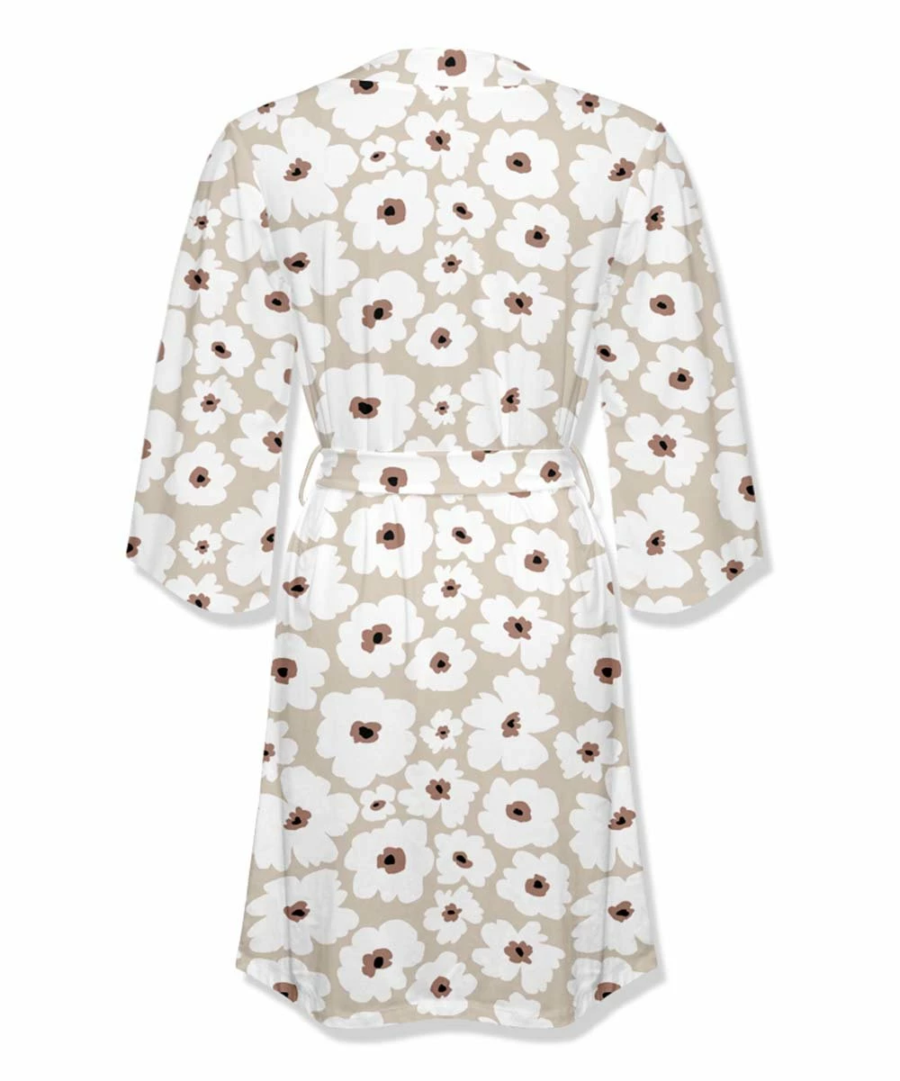Wholesale π Little Millie Ecru & White Floral Robe - π© Women π₯° 3 Wholesale π Little Millie Ecru & White Floral Robe - π© Women π₯° - Image 3