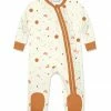 Best reviews of 😉 Little Millie Light Cream Moons & Stars Ruffle-Trim Footie - Infant For Baby & Maternity ⭐