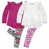 Best reviews of ✨ Millie Loves Lily White & Magenta Flower Meadow Leggings Set - Infant, Toddler & 👧 Girls For Kids ⭐