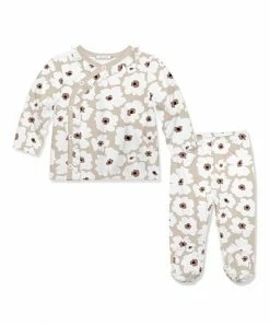 Best deal ✨ Little Millie Tan Flower Long-Sleeve Top & Pants - Infant For Baby & Maternity 👏