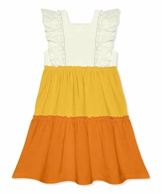 Cheapest β Simply Millie By Millie Loves Lily Yellow & Orange Color Block Ruffle Tiered A-Line π Dress - Toddler & π§ Girls For Kids 𧨠2 Cheapest β Simply Millie By Millie Loves Lily Yellow & Orange Color Block Ruffle Tiered A-Line π Dress - Toddler & π§ Girls For Kids 𧨠- Image 2