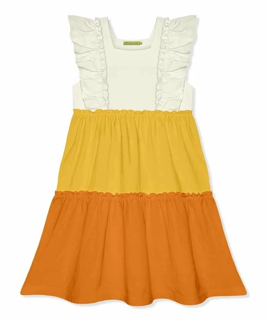 Cheapest β Simply Millie By Millie Loves Lily Yellow & Orange Color Block Ruffle Tiered A-Line π Dress - Toddler & π§ Girls For Kids 𧨠1 Cheapest β Simply Millie By Millie Loves Lily Yellow & Orange Color Block Ruffle Tiered A-Line π Dress - Toddler & π§ Girls For Kids π§¨