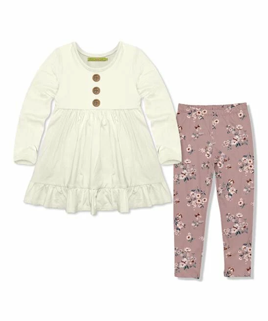 Brand new π₯ Millie Loves Lily Cream Long-Sleeve Babydoll Top & Pink Petite Butterfly & Floral Leggings - Infant, Toddler & π§ Girls For Kids 𧨠1 Brand new π₯ Millie Loves Lily Cream Long-Sleeve Babydoll Top & Pink Petite Butterfly & Floral Leggings - Infant, Toddler & π§ Girls For Kids π§¨