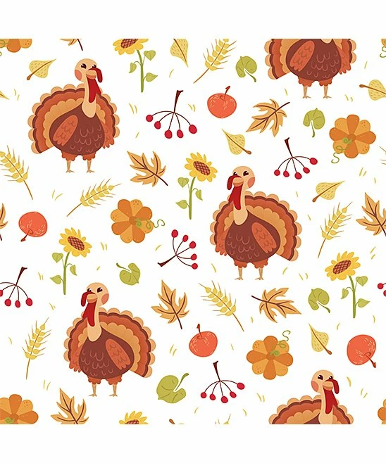 New π Little Millie White & Brown Twila Turkey Footie - Infant For Baby & Maternity π 2 New π Little Millie White & Brown Twila Turkey Footie - Infant For Baby & Maternity π - Image 2