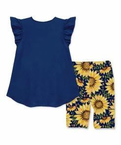 Best Sale 𧨠Millie+ By Millie Loves Lily Navy Angel-Sleeve Top & Yellow Sunflower Bike Shorts - π§ Girls For Kids β¨ 5 Best Sale 𧨠Millie+ By Millie Loves Lily Navy Angel-Sleeve Top & Yellow Sunflower Bike Shorts - π§ Girls For Kids β¨ -Little Millie-shop zu107798148 alt 2 tm1661864954