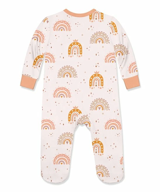 Promo π Little Millie Light Pink & Cream Rainbow Ruffle-Trim Footie - Infant For Baby & Maternity π 3 Promo π Little Millie Light Pink & Cream Rainbow Ruffle-Trim Footie - Infant For Baby & Maternity π - Image 3