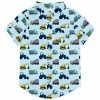 Top 10 🤩 Millie & Maxx Light Blue Construction Vehicles Short-Sleeve Button-Up - Toddler & Boys For Kids 😀