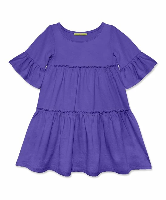 Cheap π Simply Millie By Millie Loves Lily Blue Iris Trumpet-Sleeve Tiered A-Line π Dress - Infant, Toddler & π§ Girls For Kids π 1 Cheap π Simply Millie By Millie Loves Lily Blue Iris Trumpet-Sleeve Tiered A-Line π Dress - Infant, Toddler & π§ Girls For Kids π