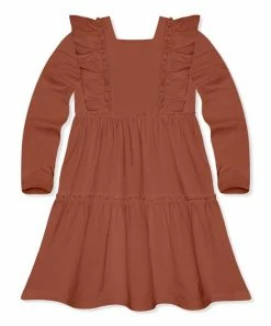 Top 10 🔔 Simply Millie By Millie Loves Lily Baked Clay Square Neck Tiered A-Line 👗 Dress - Infant, Toddler & 👧 Girls For Kids 🥰 -Little Millie-shop zu107837462 alt 2 tm1659373801