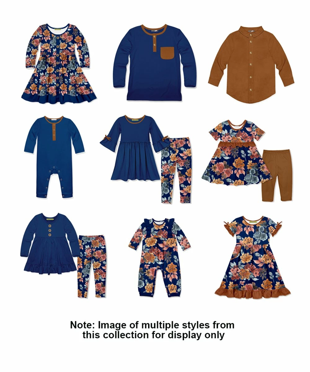 Flash Sale π₯° Millie & Maxx Navy & Caramel CafΓ© Pocket Henley - Boys For Kids π 2 Flash Sale π₯° Millie & Maxx Navy & Caramel CafΓ© Pocket Henley - Boys For Kids π - Image 2