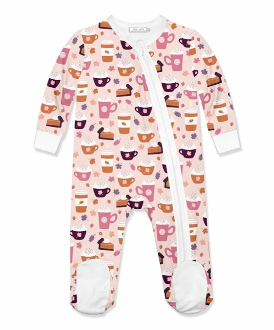 Flash Sale β¨ Little Millie Pink & Orange Autumn Mocha Footie - Infant For Baby & Maternity 𧨠1 Flash Sale β¨ Little Millie Pink & Orange Autumn Mocha Footie - Infant For Baby & Maternity π§¨