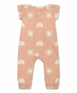 Brand new π₯° Little Millie Peach & Cream Celestial Sky Cap-Sleeve Playsuit - Infant For Kids π 5 Brand new π₯° Little Millie Peach & Cream Celestial Sky Cap-Sleeve Playsuit - Infant For Kids π -Little Millie-shop zu108127447 alt 2 tm1660330967