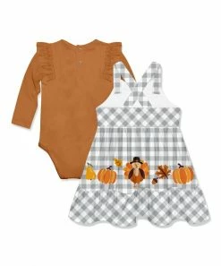 Discount π Little Millie Rust Long-Sleeve Bodysuit & Gingham Pumpkin Paradise Jumper - Infant & Toddler For Kids π₯° 5 Discount π Little Millie Rust Long-Sleeve Bodysuit & Gingham Pumpkin Paradise Jumper - Infant & Toddler For Kids π₯° -Little Millie-shop zu108133598 alt 2 tm1660330967