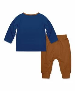 Discount 💯 Little Millie Navy Pumpkin Truck Snap Long-Sleeve Tee & Caramel Joggers - Infant For Kids 🛒 -Little Millie-shop zu108133604 alt 2 tm1660330967