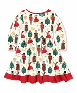 Buy 🔥 Millie Loves Lily Cream Nutcracker Dance Button-Front A-Line 👗 Dress - Infant For Kids ✨ -Little Millie-shop zu108282102 alt 2 tm1661173590