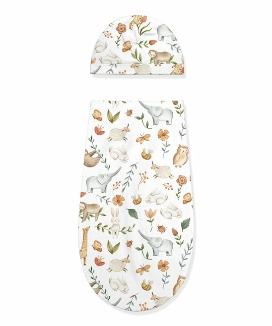Cheap π Little Millie White & Green Safari Sam Swaddle Sack & Beanie For Baby & Maternity βοΈ 3 Cheap π Little Millie White & Green Safari Sam Swaddle Sack & Beanie For Baby & Maternity βοΈ - Image 3