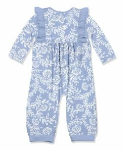 Buy π Little Millie Periwinkle & White Vine Floral Ruffle-Trim Playsuit - Infant & Toddler For Kids π 5 Buy π Little Millie Periwinkle & White Vine Floral Ruffle-Trim Playsuit - Infant & Toddler For Kids π -Little Millie-shop zu108297558 alt 2 tm1665505323