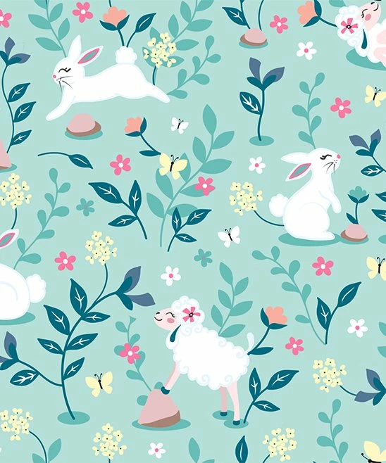 Best Pirce π Millie Loves Lily Mint & White Floral Bunnies & Lambs Button-Front A-Line π Dress - Toddler & π§ Girls For Kids π 2 Best Pirce π Millie Loves Lily Mint & White Floral Bunnies & Lambs Button-Front A-Line π Dress - Toddler & π§ Girls For Kids π - Image 2