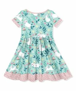 Best Pirce π Millie Loves Lily Mint & White Floral Bunnies & Lambs Button-Front A-Line π Dress - Toddler & π§ Girls For Kids π 5 Best Pirce π Millie Loves Lily Mint & White Floral Bunnies & Lambs Button-Front A-Line π Dress - Toddler & π§ Girls For Kids π -Little Millie-shop zu108304776 alt 2 tm1665506249