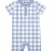 Top 10 👍 Little Millie Periwinkle & White Gingham Button-Front Romper - Infant & Toddler For Baby & Maternity 🎁