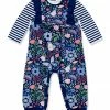 Wholesale 🥰 Little Millie Navy & Green Butterfly Garden Ruffle-Sleeve Playsuit - Infant For Baby & Maternity ✨