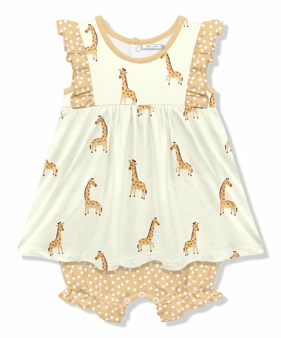 Top 10 π€© Little Millie Cream & Yellow Jerri Giraffe Bubble Romper - Infant & Toddler For Kids π₯ 1 Top 10 π€© Little Millie Cream & Yellow Jerri Giraffe Bubble Romper - Infant & Toddler For Kids π₯