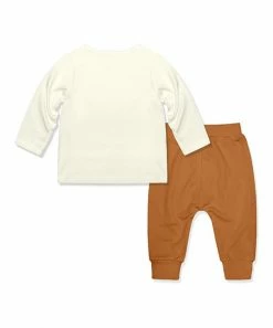 Best Sale π Little Millie Cream Turkey Button-Snap Long-Sleeve Tee & Brown Joggers - Infant For Other π 5 Best Sale π Little Millie Cream Turkey Button-Snap Long-Sleeve Tee & Brown Joggers - Infant For Other π -Little Millie-shop zu108372206 alt 2 tm1663709037