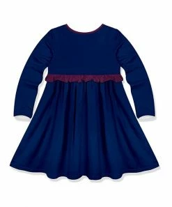 Cheapest 🎉 Millie Loves Lily Navy Nativity Border Ruffle-Trim A-Line 👗 Dress - Infant, Toddler & 👧 Girls For Kids 🧨 -Little Millie-shop zu108373338 alt 2 tm1663882876