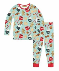 Top 10 😍 Millie Loves Lily Mint Cookies & Cocoa Long-Sleeve Pajama Set - Toddler & 👧 Girls For Kids 💯