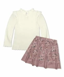 Discount π Millie Loves Lily Cream Ribbed Long-Sleeve Top & Pink Petite Butterfly Floral Leggings - Toddler & π§ Girls For Kids β€οΈ 7 Discount π Millie Loves Lily Cream Ribbed Long-Sleeve Top & Pink Petite Butterfly Floral Leggings - Toddler & π§ Girls For Kids β€οΈ -Little Millie-shop zu108475187 alt 3 tm1661793811