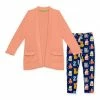 Top 10 👍 Millie Loves Lily Coral Pocket Cardigan & Navy Kitty Cats Leggings - Infant, Toddler & 👧 Girls For Baby & Maternity 😀