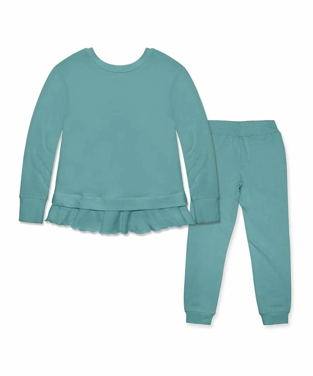 Brand new π Simply Millie By Millie Loves Lily Nile Blue Ruffle-Hem French Terry Sweatshirt & Joggers - Infant, Toddler & π§ Girls For Kids 𧨠2 Brand new π Simply Millie By Millie Loves Lily Nile Blue Ruffle-Hem French Terry Sweatshirt & Joggers - Infant, Toddler & π§ Girls For Kids 𧨠- Image 2
