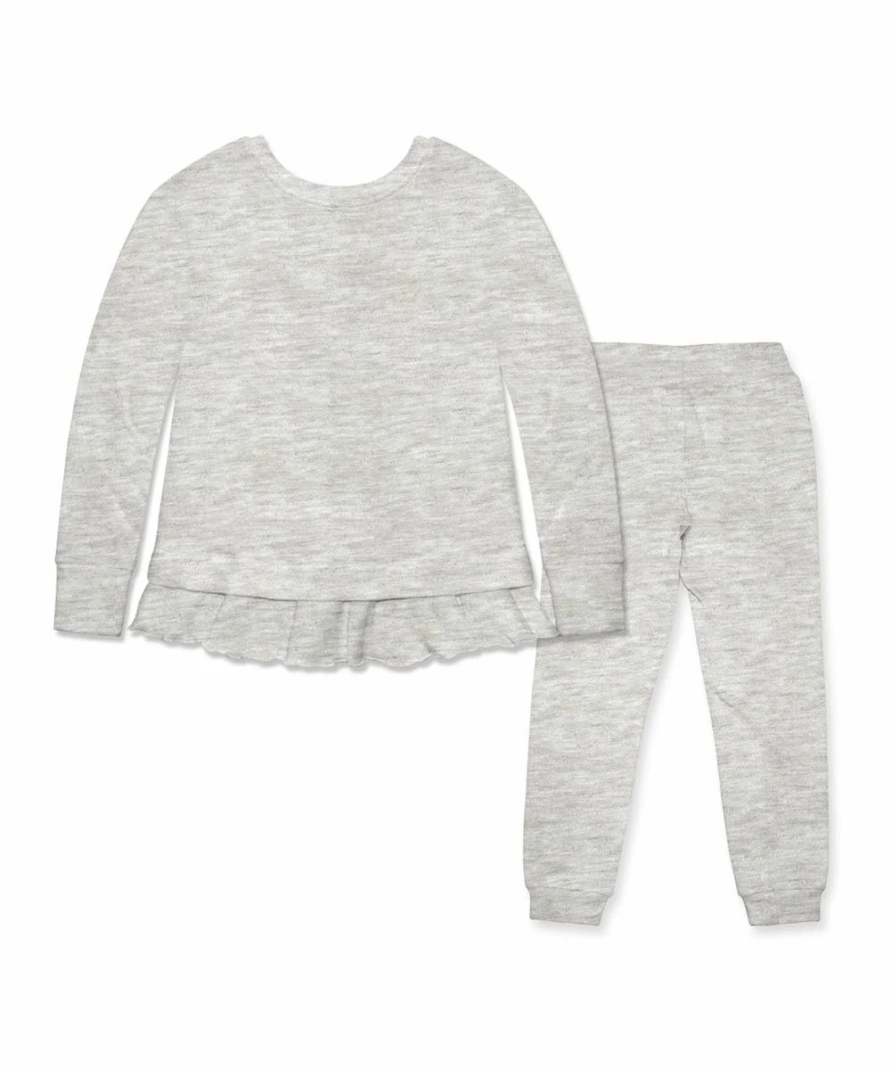 New π― Simply Millie By Millie Loves Lily Heather Gray Ruffle-Hem French Terry Sweatshirt & Joggers - Infant, Toddler & π§ Girls For Kids β 2 New π― Simply Millie By Millie Loves Lily Heather Gray Ruffle-Hem French Terry Sweatshirt & Joggers - Infant, Toddler & π§ Girls For Kids β - Image 2