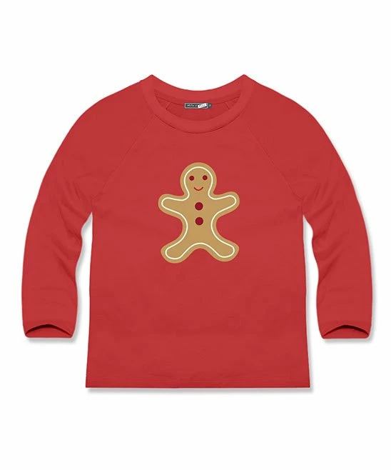 Outlet π Millie & Maxx Red Gingerbread Raglan Tee - Toddler & Boys For Kids β€οΈ 1 Outlet π Millie & Maxx Red Gingerbread Raglan Tee - Toddler & Boys For Kids β€οΈ