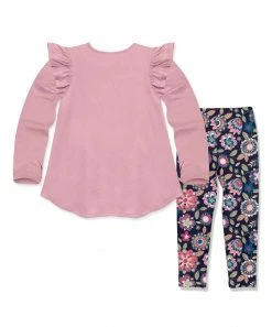 Best Pirce π€© Millie Loves Lily Dusty Pink Ruffle Long-Sleeve Hi-Low Top & Floral Emeline Leggings - Infant, Toddler & π§ Girls For Kids π 5 Best Pirce π€© Millie Loves Lily Dusty Pink Ruffle Long-Sleeve Hi-Low Top & Floral Emeline Leggings - Infant, Toddler & π§ Girls For Kids π -Little Millie-shop zu109132176 alt 2 tm1664041401