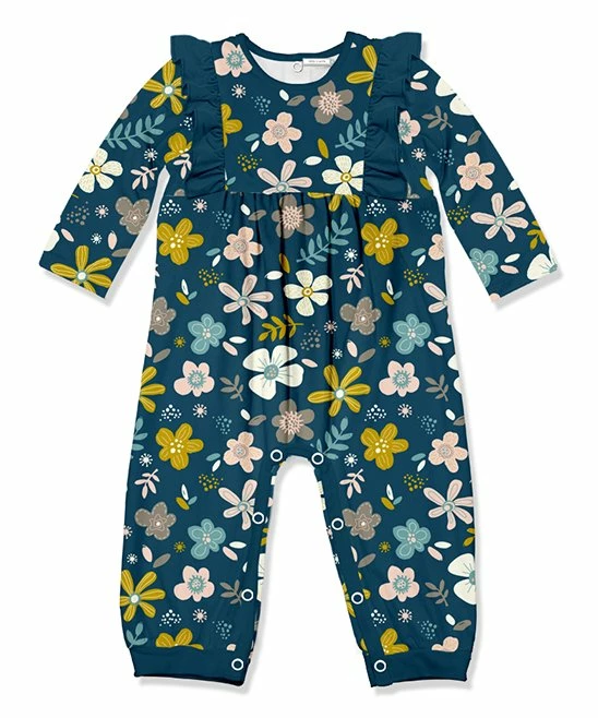 Coupon π Little Millie Midnight Floral Patch Ruffle-Trim Playsuit - Infant & Toddler For Kids π 1 Coupon π Little Millie Midnight Floral Patch Ruffle-Trim Playsuit - Infant & Toddler For Kids π