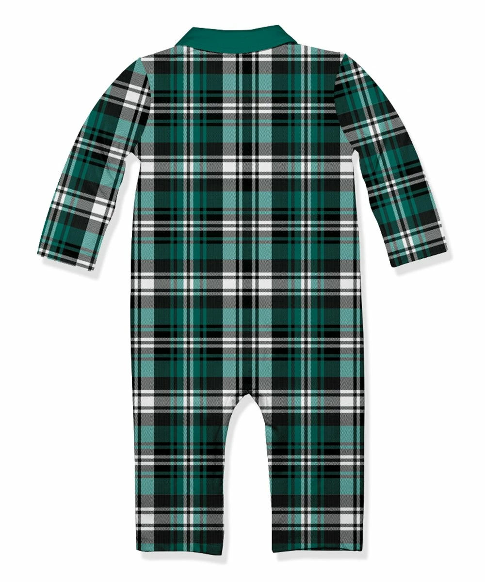 Promo 𧨠Little Millie Green Plaid Collared Long-Sleeve Playsuit - Infant For Baby & Maternity π 2 Promo 𧨠Little Millie Green Plaid Collared Long-Sleeve Playsuit - Infant For Baby & Maternity π - Image 2
