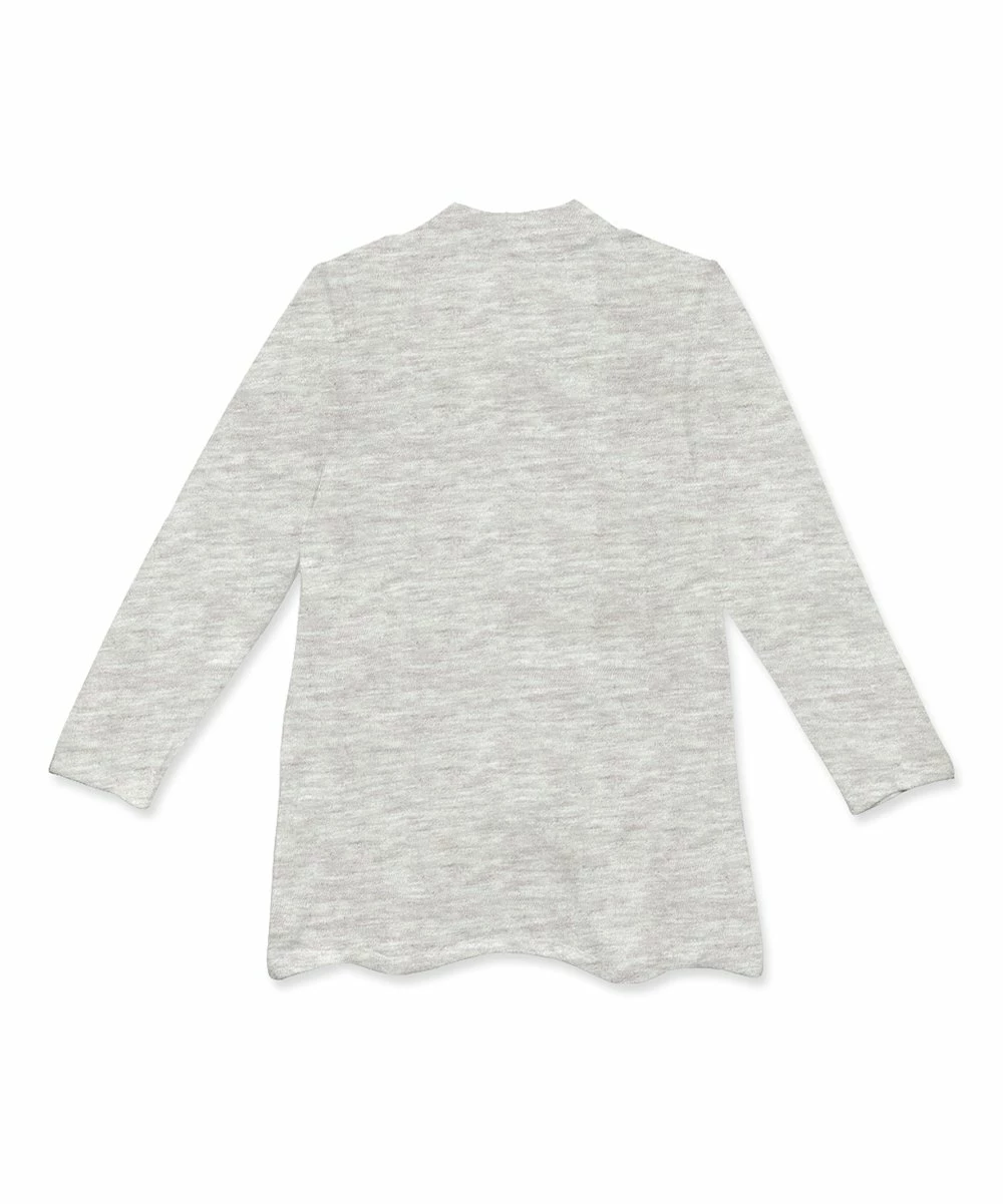 Cheap π Simply Millie By Millie Loves Lily Heather Gray French Terry Pocket Open Cardigan - Infant, Toddler & π§ Girls For Kids π― 2 Cheap π Simply Millie By Millie Loves Lily Heather Gray French Terry Pocket Open Cardigan - Infant, Toddler & π§ Girls For Kids π― - Image 2