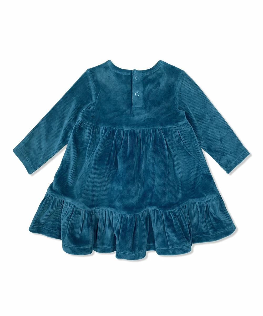 Flash Sale β Little Millie Midnight Velour Tiered Babydoll π Dress - Infant & Toddler For Kids β 2 Flash Sale β Little Millie Midnight Velour Tiered Babydoll π Dress - Infant & Toddler For Kids β - Image 2