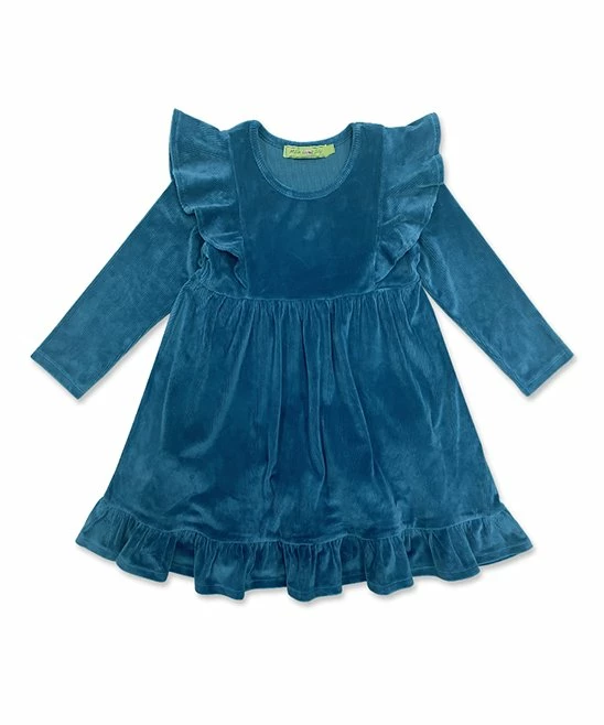 Promo π Millie Loves Lily Midnight Ribbed Velour Angel-Sleeve A-Line π Dress - Infant, Toddler & π§ Girls For Kids β 1 Promo π Millie Loves Lily Midnight Ribbed Velour Angel-Sleeve A-Line π Dress - Infant, Toddler & π§ Girls For Kids β
