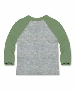 Wholesale 👍 Millie & Maxx Heather Gray & Green 🐕 Doggie 🎅 Christmas Long-Sleeve Raglan Tee - Toddler For Kids 👍 -Little Millie-shop zu109341953 alt 2 tm1664478699