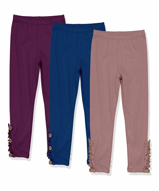 Best deal π― Simply Millie By Millie Loves Lily Plum, Navy & Nostalgia Rose Button-Accent Ruffle-Trim Leggings Set - π§ Girls For Kids π₯ 1 Best deal π― Simply Millie By Millie Loves Lily Plum, Navy & Nostalgia Rose Button-Accent Ruffle-Trim Leggings Set - π§ Girls For Kids π₯