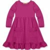 Cheapest 🥰 Simply Millie By Millie Loves Lily Rose Violet Ruffle-Accent Pocket A-Line 👗 Dress - Infant, Toddler & 👧 Girls For Kids ✨