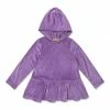 Brand new 🔔 Simply Millie By Millie Loves Lily Purple Ruffle-Hem Velour Hooded Tunic - Infant, Toddler & 👧 Girls For Kids ✨